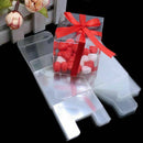 50Pcs 5*5*5cm PVC Transparent Square Gift Boxes Wedding Favor Party Favor C
