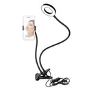360 Degree Long Arm Flexible Stand w/Dimmable LED Light for Live Stream A