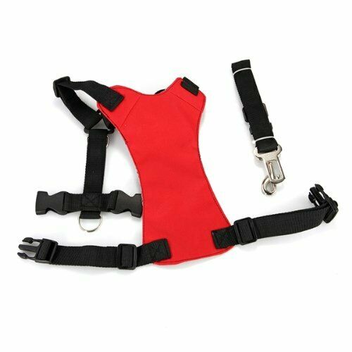 Red M Car Vehicle Auto Seat Safety Belt Seatbelt for Dog Pet L2X9