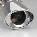 Car Universal Round Stainless Steel Chrome Exhaust Tail Muffler Tip Pipe j GAT