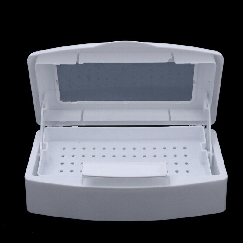 Nail Sterilizer Tray Disinfection Pedicure Manicure Box Nails Art Boxes Ste M1R4