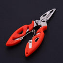 Stainless Steel Fishing Pliers Scissors Line Cutter Remove Hook Tackle Kit Tool