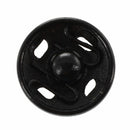 Clothes Sewing 10mm Press Studs Buttons Fastener Black 50 Pcs U5O7