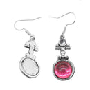 Retro Purple Turquoise Dangle Drop Stone Hook Ear Stud Earrings Women Supply