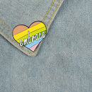 Women Men Rainbow Colorful Brooch Enamel Clothes Badge Collar Lapel Pin (3) A