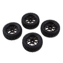 4 Pcs RC Car Tires Tyres &Wheel Rim for 1/10 Hsp Redcat  Hpi Parts