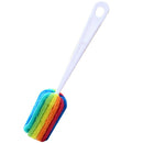 Flexible Cup Brush Replacement Head Long Handle Sponge Cleaner Bottle Scrubber