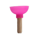 5 Pcs Wooden Stick Random Color Silicone Suction Cup Plunger Stand for MP4  G9W5