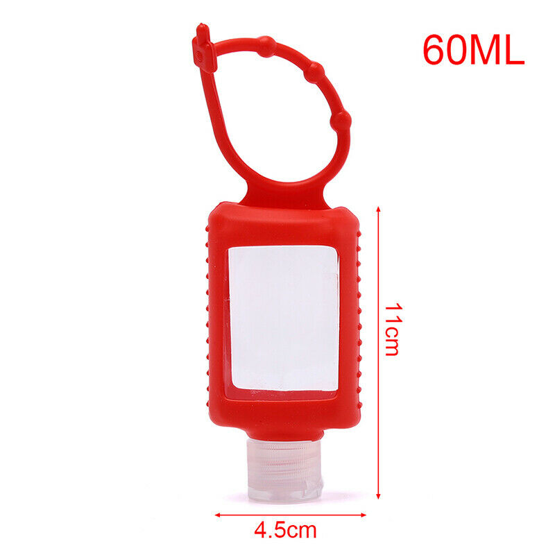60ML Portable Travel Empty Bottle Cosmetic Refillable Bottle with Silicon Hol Nw