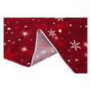 7x5ft Red Christmas Background Wall Christmas Snowflake Backdrop Photograph