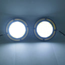 Durable 130W Universal Circle Yellow White LED Switch Light DRL