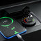 Car Motorcycle Dual USB Charger QC3.0 Power Socket with Switch + Wires A