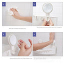 Suction Corner Bathroom Shower Shelf Storage Basket Wall for Shampoo,Condit