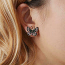 Small Fresh Sweet Butterfly Earrings Left And Right Wings Earrings X7A4
