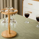Wine Glass Drying Rack and Bottle Holder,Wooden Wine Storage Glasses Hook S