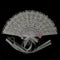 Unique Style White Hand Fan for Outdoor Event /Table Setting/Wall