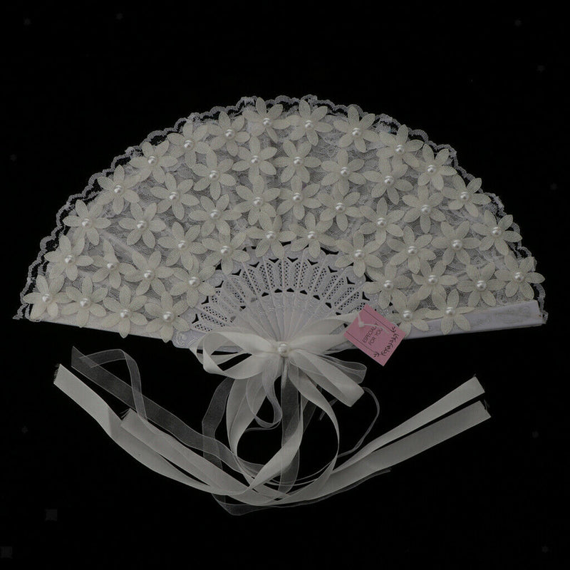 Unique Style White Hand Fan for Outdoor Event /Table Setting/Wall