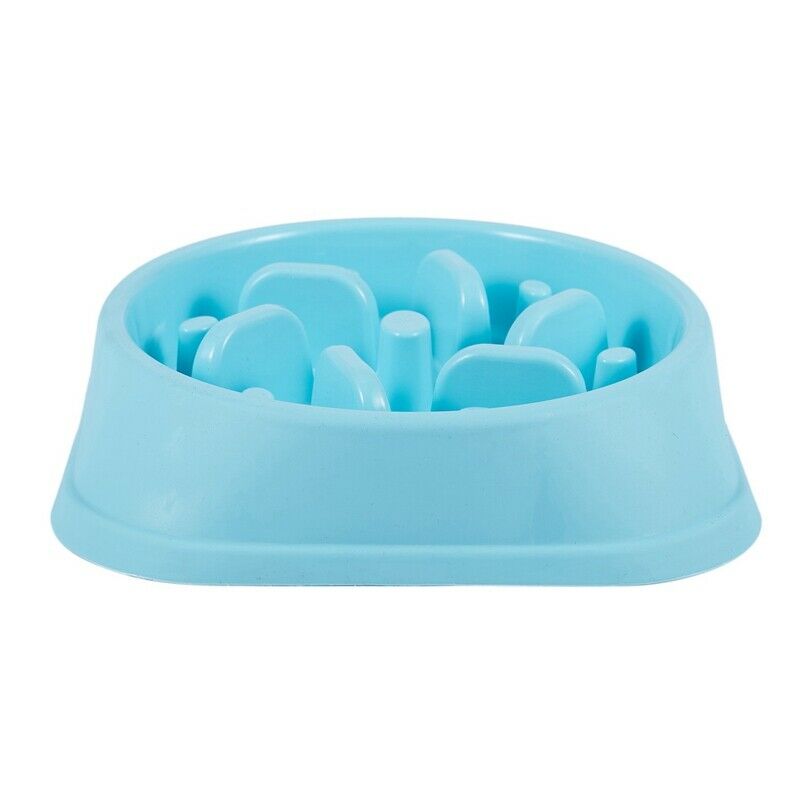 Pet Bowl Plastic Slow Feed Dog Bowl Anti-skid Food Feeder Interactive Stopi