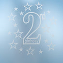 10X Blue Boy 2nd Birthday Party 12" Pearlised Latex Printed blue