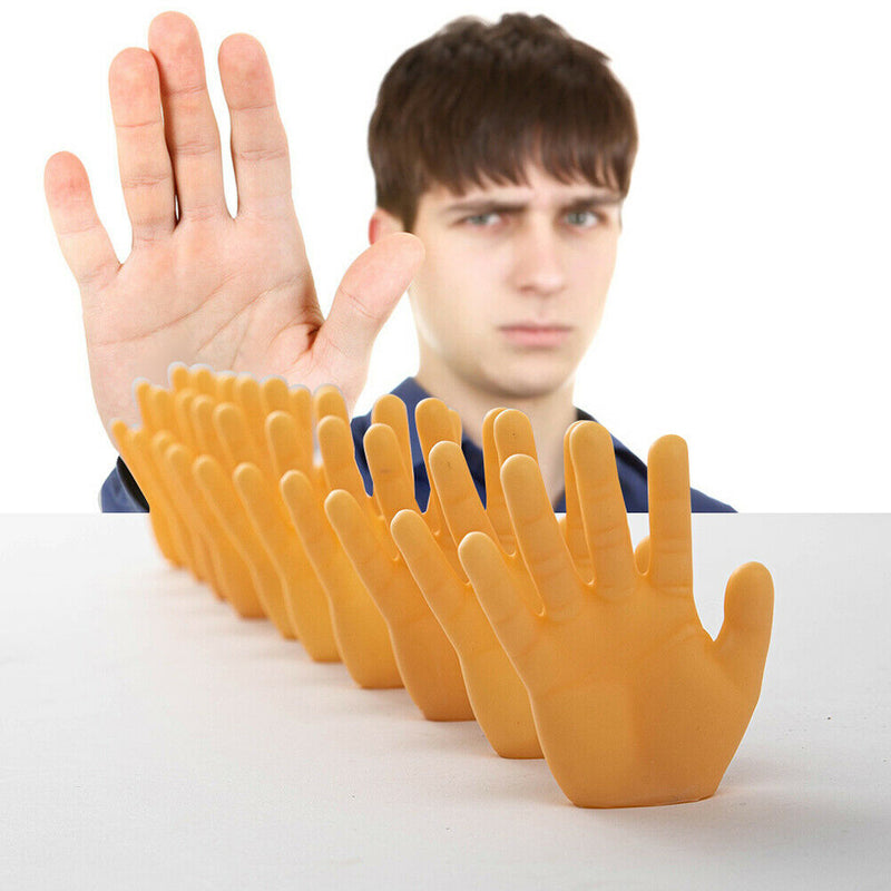 10pcs Desktop Palm Ornaments Domino Blocks Give Me Five Mini Hands Models