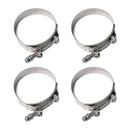 4x 57-65MM T-Bolt Stainless Clamps Turbo Intake Silicone Car Hose Pipe Clamps