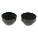 2 Pack Black Waterproof Cover For Car Headlight HID LED Dust Housing Seal Cap