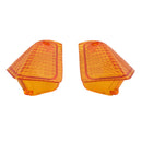 2pcs Yellow Rear Indicator Turn Signal Light Lens Cover Shell Left and Right for