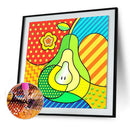 5D DIY Full Round Drill Diamond Painting Pear Cross Stitch Embroidery Kit
