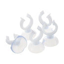 5 Pcs Aquariums Clear Plastic Air Stone Tubing Holder Suction Cups O2F9