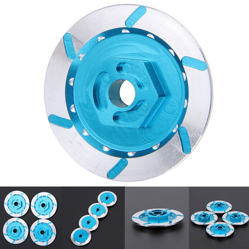 4PCS Aluminum Alloy Brake Disc Wheel Rim Box Metal Hex Adapter 12MM for RC 1E5Y5