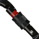 24KN Aluminum Screwgate Carabiner Screw Lock Caribeaner D-ring Hook Black