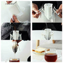 50 Pcs Portable Hanging Ear Drip Coffee Filter Paper Bag White For Travel Home