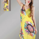 Women Beach Dress Erogenous Sling Beach Wear Dress Sarong Bikini Cover-Ups  X2P7