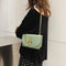 Fashion Women Messenger Bag Leather Pure Color Chain Shoulder Bag (Green) A#S