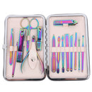 15PCS Pedicure / Manicure Set Nail Clippers Cleaner Cuticle Grooming Kit Ca_