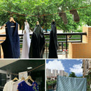 Portable Outdoor Camping Windproof Travel Elastic Adjustable Clothesline P6X0