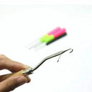 Set of 5 Different Size Bent Latch Hook Crochet Needle Hook, 1 Pieces Woode N7I9