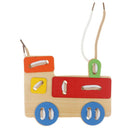 Wooden Educational Toys for Kids Toddler - Learn to Lace Thread Sew Buttons