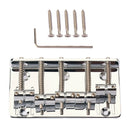 5-saddle Bridge Set for 5 String Electric Bass Guitar Part Replacement