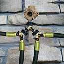 2 Way Y Shape Pipe Connector, ID 19MM Complete Copper Valve Garden Hose Spl W8C2
