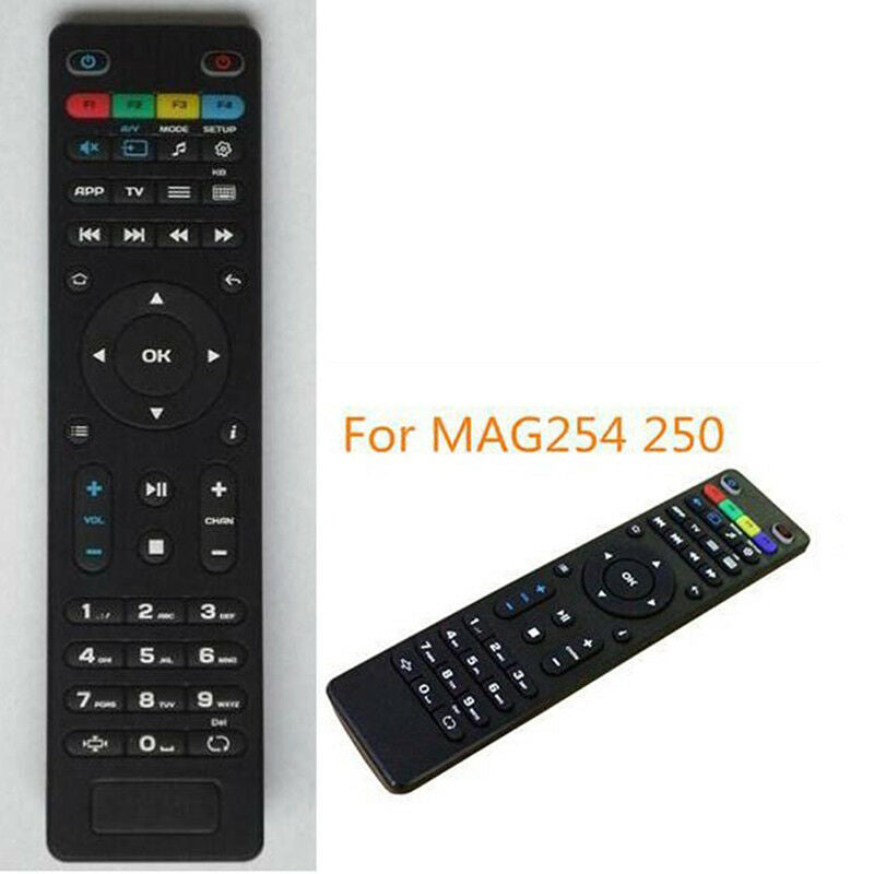 Replacement TV Remote Control for Mag250 254 256 260 261 270 IPTV TV Box BlackBX