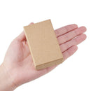 24PCS Tan Cardboard Jewelry Box Rectangle Kraft Paper Gift Boxes For Jewelry New