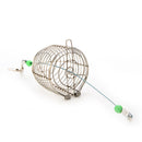Hot Small Bait Cage Fishing Trap Basket Feeder Holder Stainless Steel WireBRY*