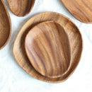 Wooden Two Tier Fruit Plate Multi-Layer Snack Candy Cake Plate Creative Rou