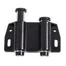 Black Plastic Metal Double Magnetic Press Head Door Catch Latch 6.7cm Width W8E1