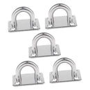 5pcs Stainless Steel Ceiling Hook Pad Eye Plate Marine Hardware Staple Hook Loop