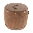 2Pcs 18x16cm Natural Wood Tea Coffee Canister for Kitchen Storage