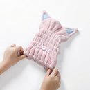 Hair Drying Towels Cute Bath Towel Wrap Ultra Soft Absorbent Hair Dry Hat Cap
