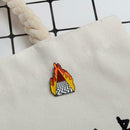 Creative Volcanic Brooch Badges Backpack Jacket Decor Unisex Jewelry Gift