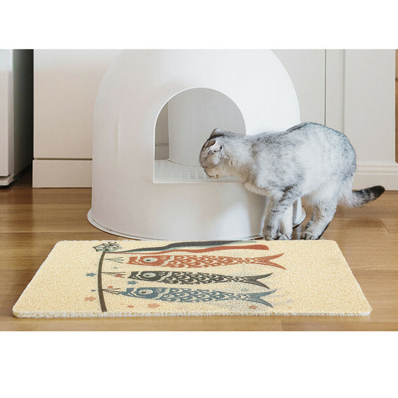 Pet Cat Litter Box Mat Pet Cage Sleeping Carpet For Cat Dog  Fish Flag